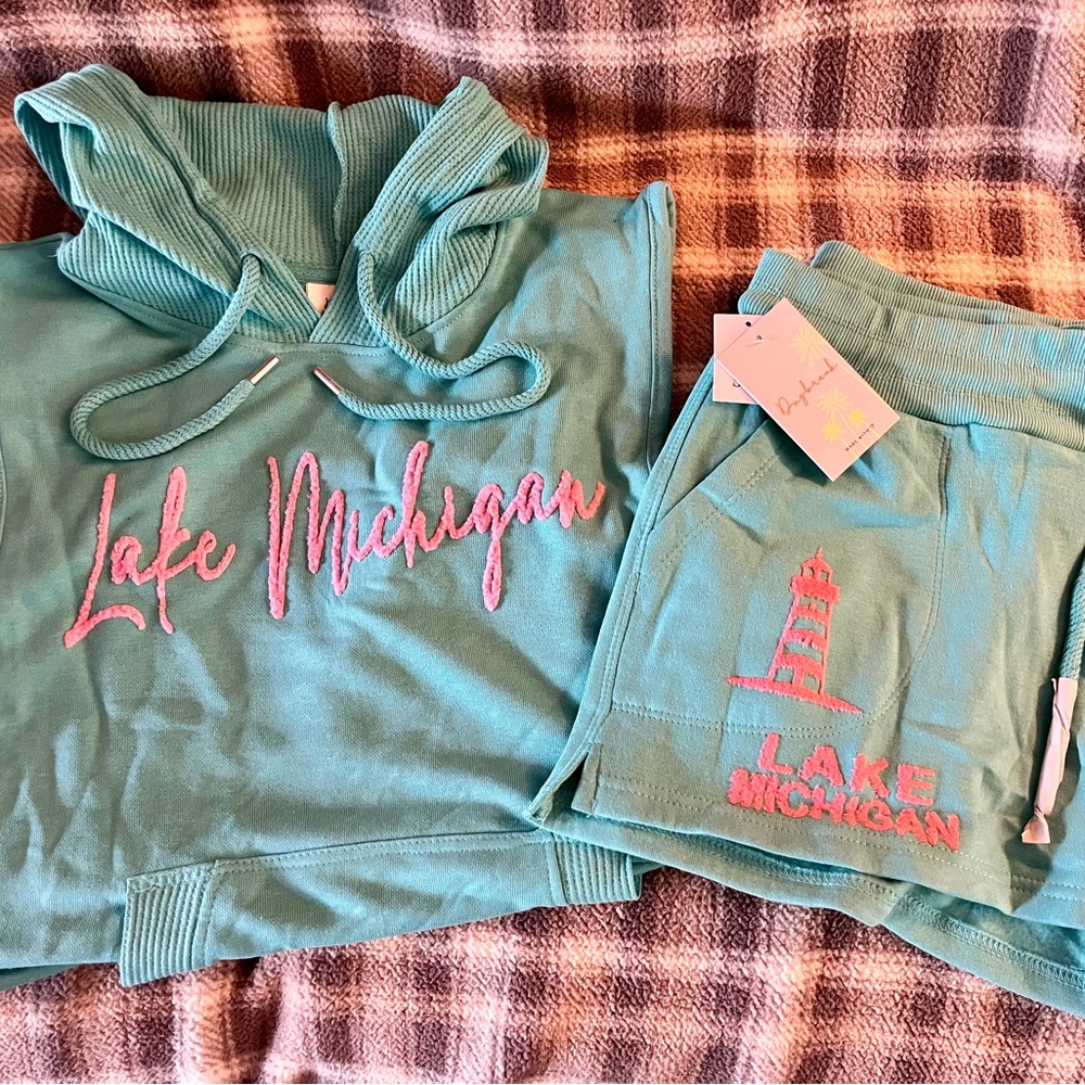 Lake Michigan Teal Tank & Shorts Set